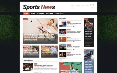 Template Joomla responsivo para notícias de esportes