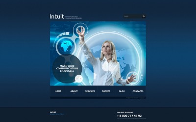 Thème Joomla adaptatif pour site de communications #53549