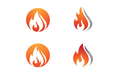 Flames Logo icon illustration vector design template v2.139