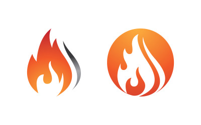 Flames Logo icon illustration vector design template v2.141