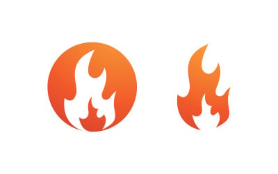 Flames Logo icon illustration vector design template v2.143
