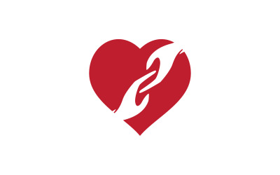 Human care Love adoption group network and social logo design v1.60