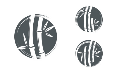 Natuur Bamboe vector icoon Logo illustratie ontwerp sjabloon v1.4