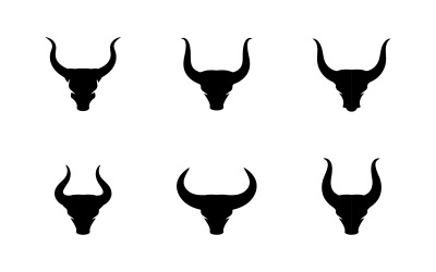 Taurus Horn Logo Template vector icon illustration design v2.10