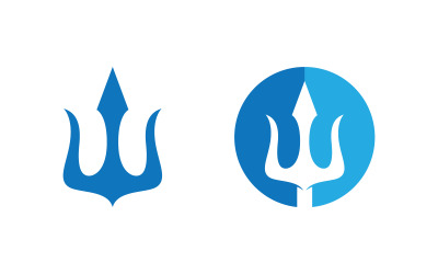 Trident Armor warrior Vector Icon Logo Template design v1.5