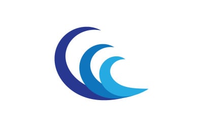 Water wave liquid vector Logo illustration design V3.270