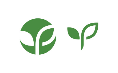 Ecology Tree  Leaf vector icon illustration logo design v1.55