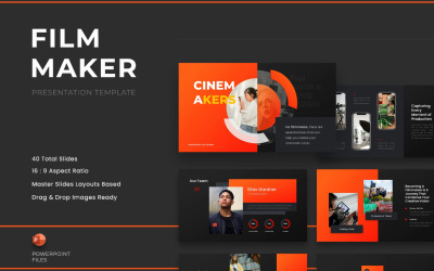 Cinemakers – PowerPoint-Vorlage für Filmemacher und Filmstudios