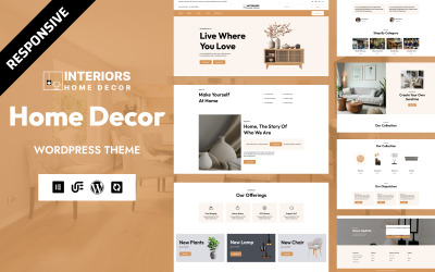 Interiéry - Design interiéru a styling domácnosti WooCommerce Elementor šablona