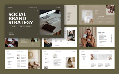 Keynote-Vorlage für Social-Brand-Strategie