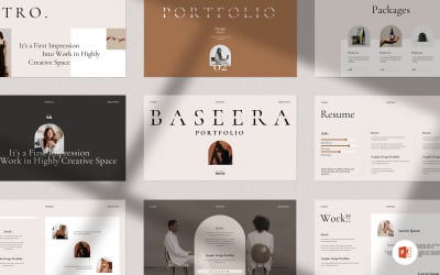 Minimal Portfolio Presentation PowerPoint Template