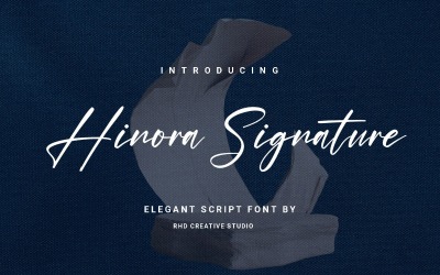 Hinora Signature - Elegant skripttypsnitt