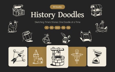 Modern historia teckningskonst set
