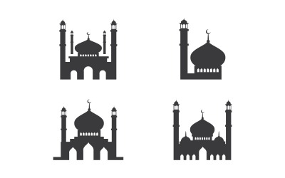 Szablon projektu logo meczetu islamskiego w wersji 3.6