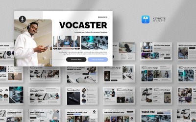 Vocaster - Podcast ve Radyo Açılış Konuşması Şablonu
