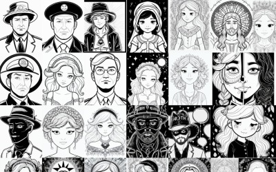 AI Portrait Gallery Collection - 26 Unique Designs