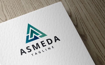 ASMEDA Abstract Triangle Tech Logo
