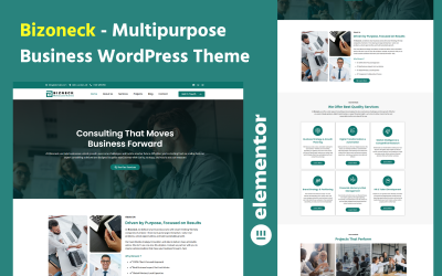Bizoneck - Multifunctioneel WordPress-thema voor bedrijven