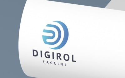 Digital Data Letter D Logo