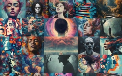 Ethereal Visions: Collezione di ritratti AI premium
