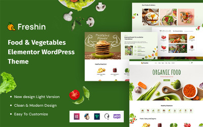 Freshin – motyw WordPress Elementor o tematyce jedzenia i warzyw