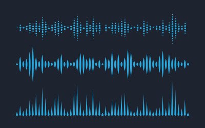 Music Sound Wave illustration design template v.11
