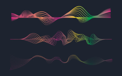 Music Sound Wave illustration design template v.17