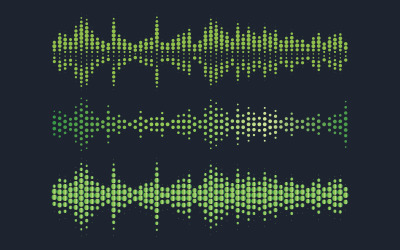 Music Sound Wave illustration design template v.6