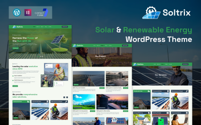 Soltrix – Motyw WordPress dla energii słonecznej i odnawialnej