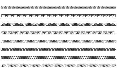 Chinesische Grenze, Vektorgrafik-Designvorlage v.3
