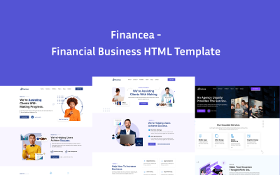 Financea Finance - 金融业务 HTML 模板