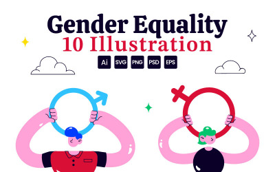 10 Gender Equality Illustration