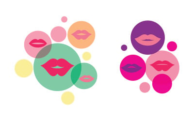 Lips icon vector illustration design Template v.2