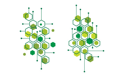 Science Molecule icon Illustration design template v1.2