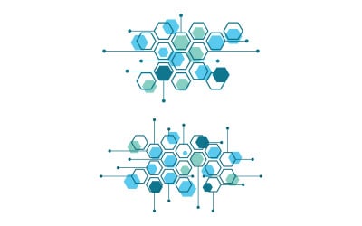 Science Molecule icon Illustration design template v1.3