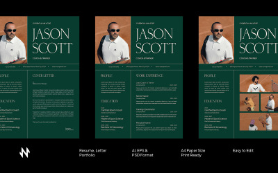 Green Classic Resume Template
