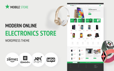 Mobiele winkel - Elektronicawinkel WooCommerce-thema