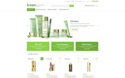 Organic Products Store ZenCart Template