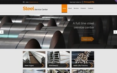 Plantilla de sitio web adaptable Steelworks
