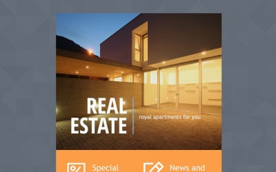 Real Estate Agency Responsive Nieuwsbrief Template