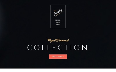 Smycken Responsive Landing Page Mall