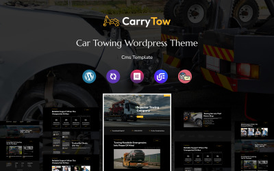Carrytow - багатоцільова адаптивна тема WordPress для буксирування автомобілів