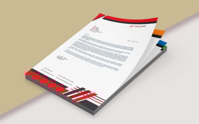 Corporate Letterhead Template, Creative Letterhead Design