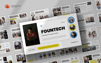 Fountech - Шаблон PowerPoint для вебінару
