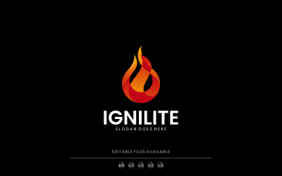 Gradient Modern Ignilite Logo Design