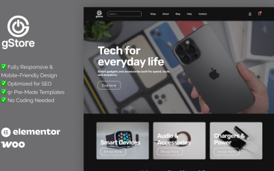 Gstore Elementor Template Kit for Shop