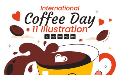 11 International Coffee Day Illustration