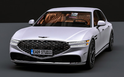 2025 Genesis G90 3D-MODELL