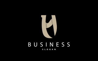 Initial Letter H Minimalist Logo V5