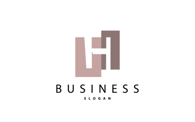 Logotipo minimalista con la letra inicial H V3